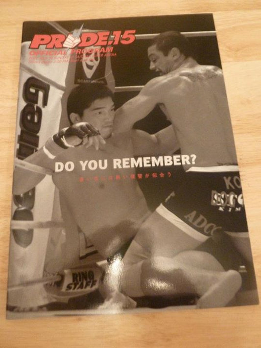 Pride Fighting Championship 15 - Raging Rumble (2001) - Official Event Program